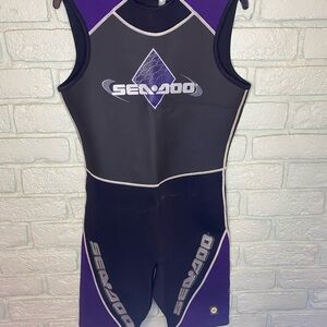 Sea-Doo Black and Purple Wetsuit